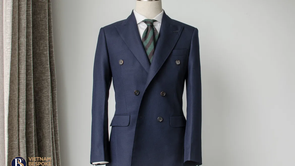 Double Breasted in Navy Hopsack – Suit mang đậm chất trang nhã của Anh cho mùa hè