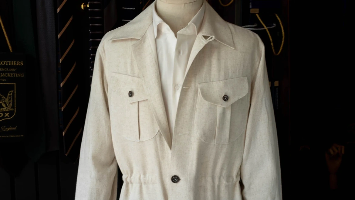 SAFARI JACKET TRẮNG TIÊU