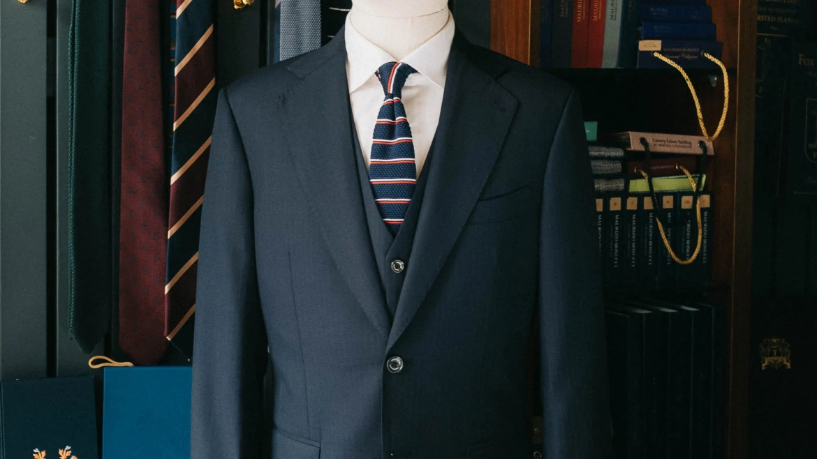 BỘ SUIT 3 MẢNH GA.ZA.BA MÀU XANH NAVY